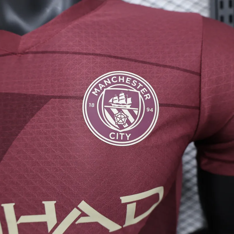 24/25 Manchester City Third Away red Player jersey