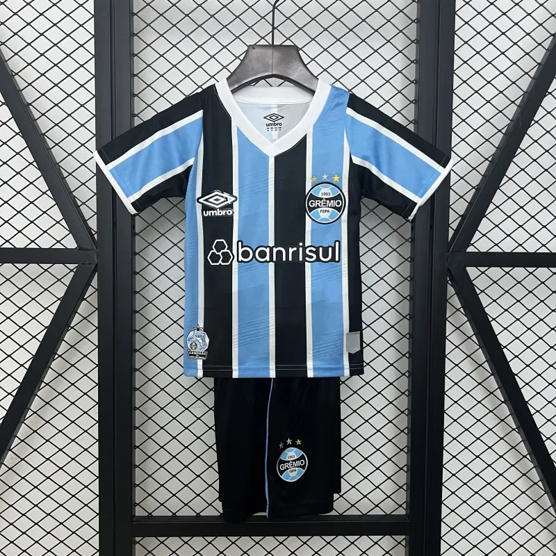 Equipamento infantil do Grêmio para jogos em casa da época 24/25