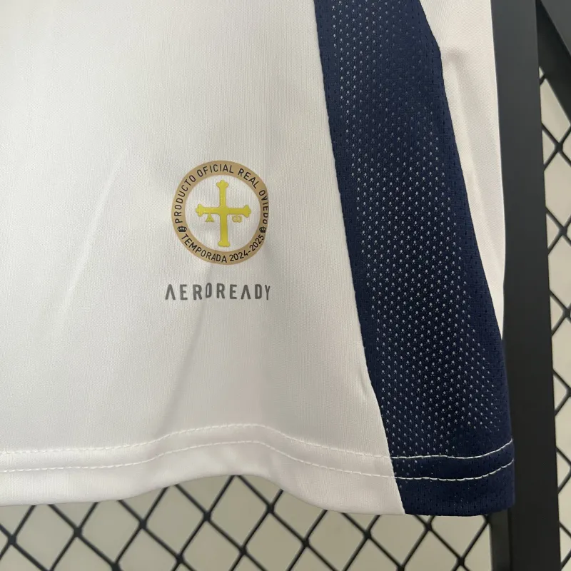 Camisola de futebol branca do Real Oviedo Away 24/25