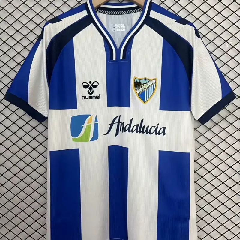 25/26 Málaga Edição de Aniversário Camisola de Futebol branca