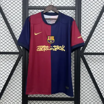 24/25 Barcellona Maglia da calcio blu Home