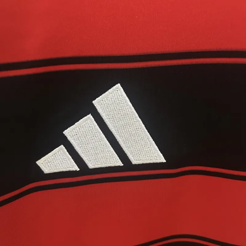 25/26 Flamengo Home Langarm Fußball Trikot