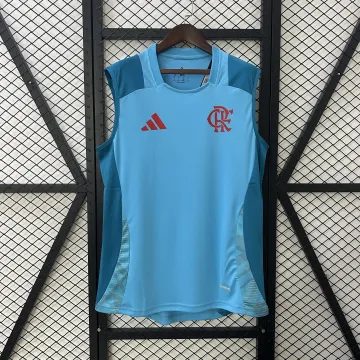 25/26 Maglia da calcio da allenamento senza maniche del Flamengo Blue Vest