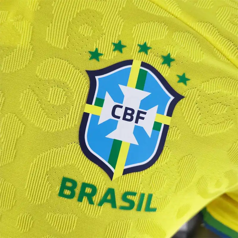 2022 World Cup Brazil Home Player Version Jersey