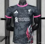 25/26 Liverpool Black with Pink Accents Design Player Version Jersey 25/26 Liverpool Black with Pink Accents Design Player Version Jersey