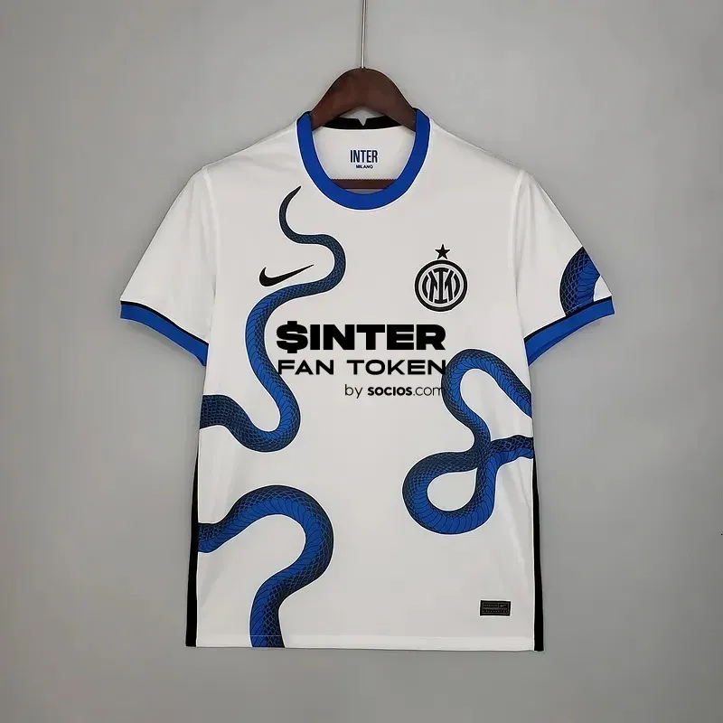 21/22 Inter Milan away white soccer jersey