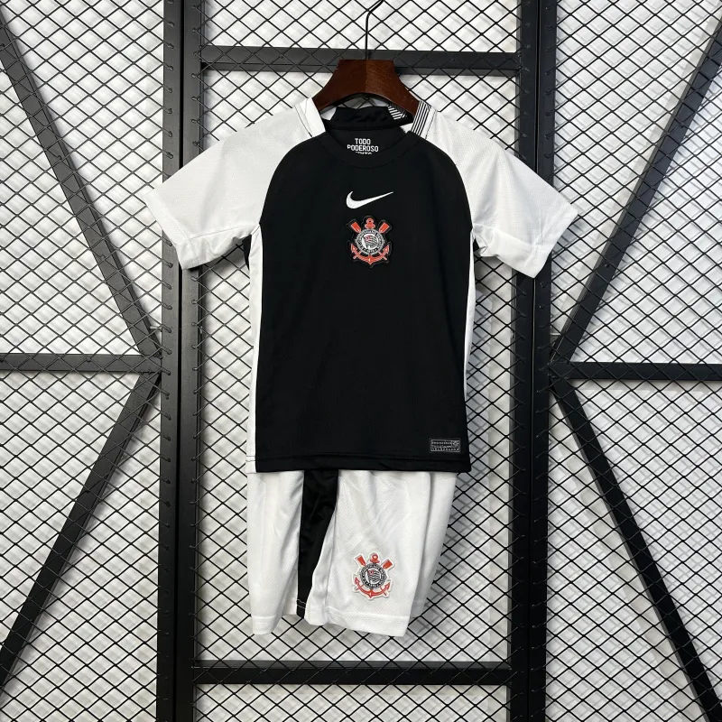 25/26 Corinthians Heimtrikot schwarz Kinder