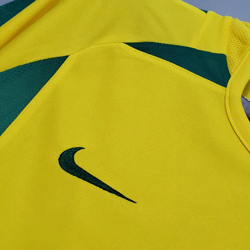 2002 World Cup Brazil home Retro Soccer Jersey