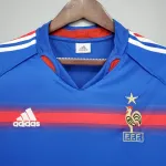 2004 France Home Retro Soccer Jersey