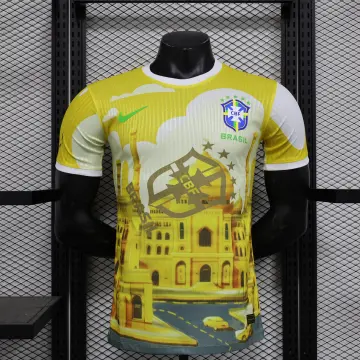 Camiseta amarilla de jugador edición especial de Brasil 2024