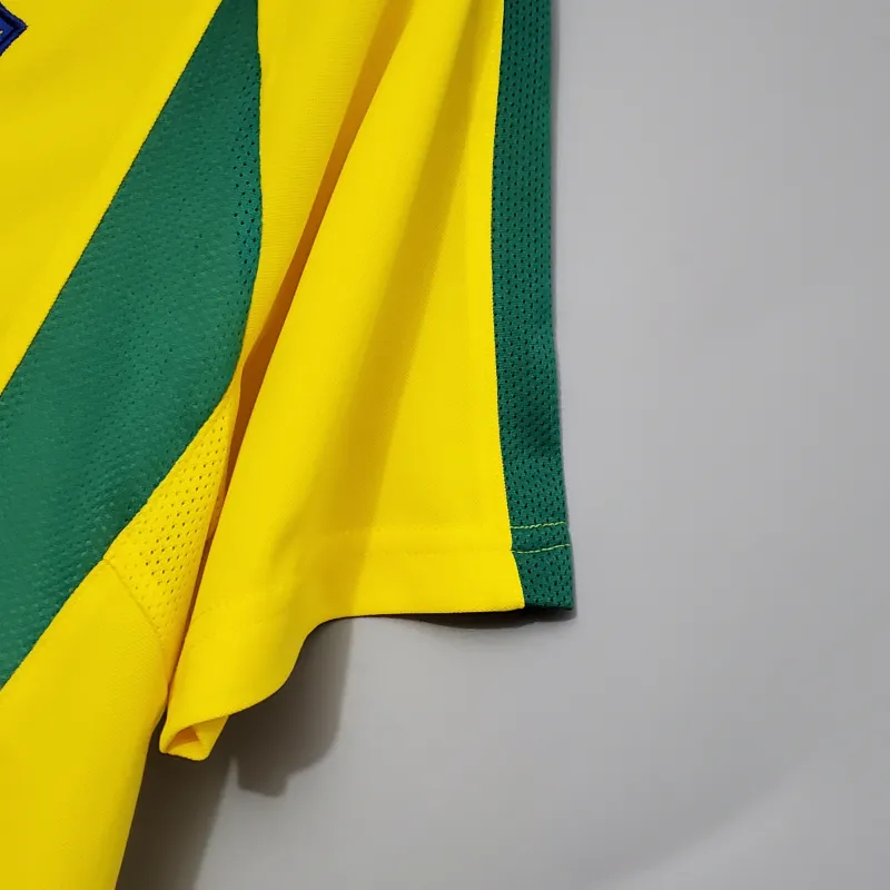 2002 World Cup Brazil home Retro Soccer Jersey