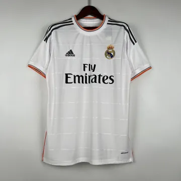 13/14 Real Madrid Retro home white soccer jersey