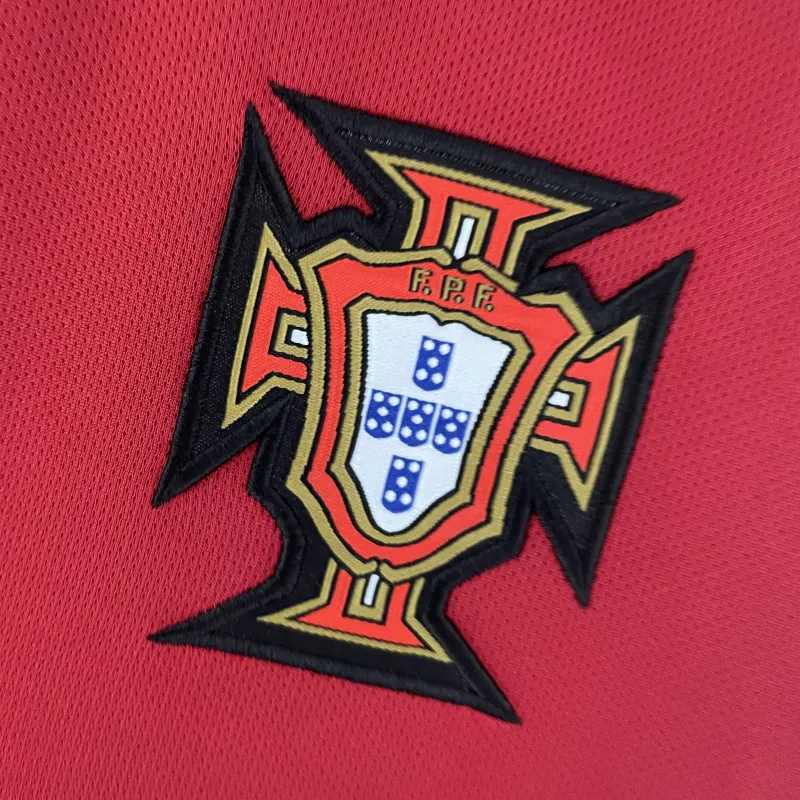 2006 World Cup Portugal Home Retro Soccer Jersey