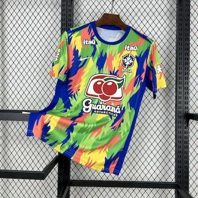 2025 Brazil Pre-Match training soccer jersey