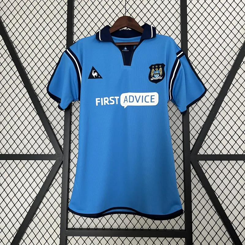 02/03 Manchester City Home Retro Soccer Jersey