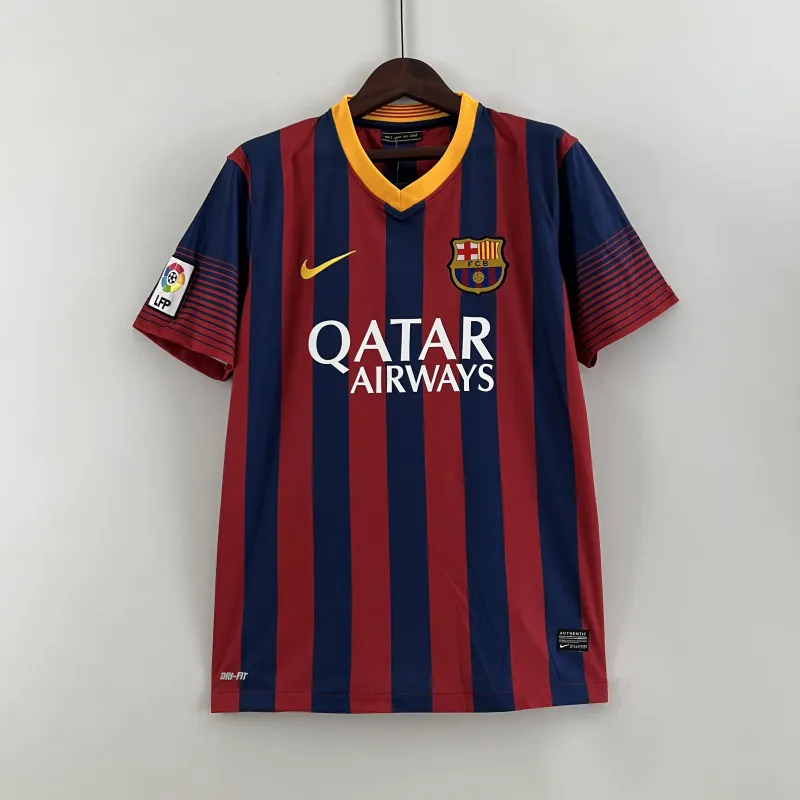 13/14 Barcelona Home Retro Soccer Jersey