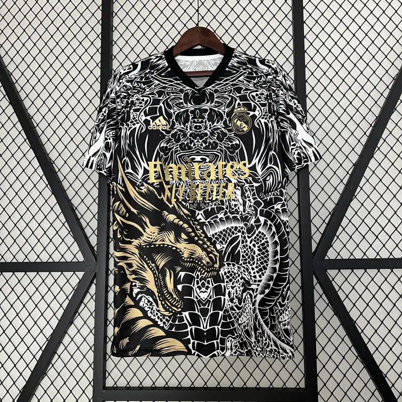 23/24 Real Madrid Special Edition black soccer jersey