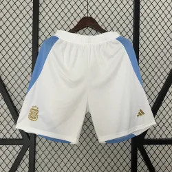 2024 Argentina Home Shorts - product photo 2024 Argentina Home Men's Shorts front view, showcasing the team crest and design.