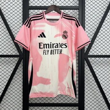 14/15 Real Madrid Retro home pink soccer jersey