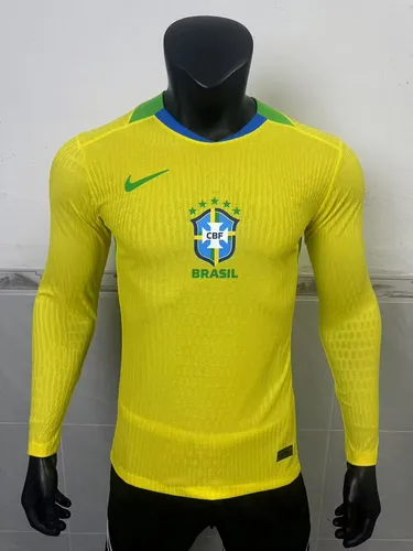 Maglia da gioco a maniche lunghe del Brasile 2025, versione per giocatori