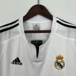03/04 Real Madrid Retro Home white soccer jersey