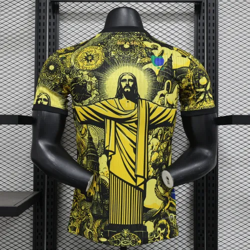 Maglia da giocatore gialla "Edizione speciale Brasile 2024"