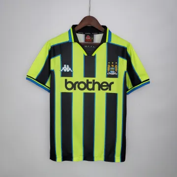 98-99 Manchester City Away Retro Soccer Jersey