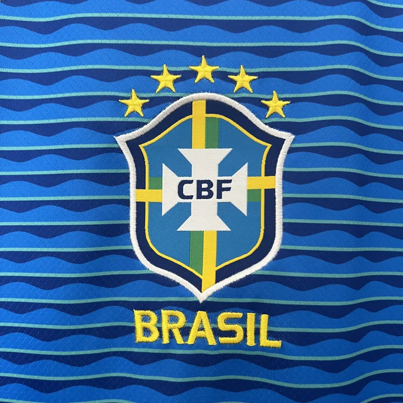 Maillot de football bleu du Brésil (extérieur) 2024