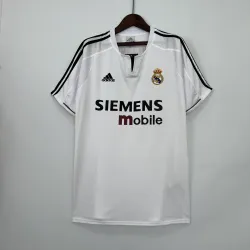 03/04 Real Madrid Retro Home white soccer jersey - product photo 03/04 Real Madrid Retro Home white soccer jersey product image