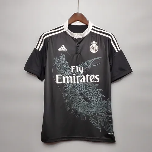 14/15 Real Madrid Retro derde weg zwart voetbalshirt