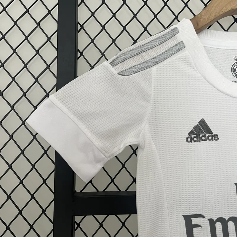 15/16 Real Madrid Retro home white kids kit