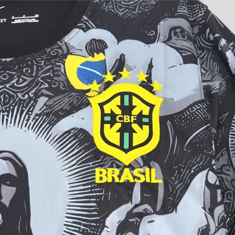 2024 Brazil Grey Jesus Special Edition Jersey