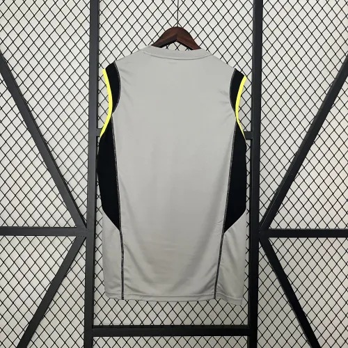 24/25 Maglia da calcio senza maniche con gilet grigio del Flamengo Training Wear
