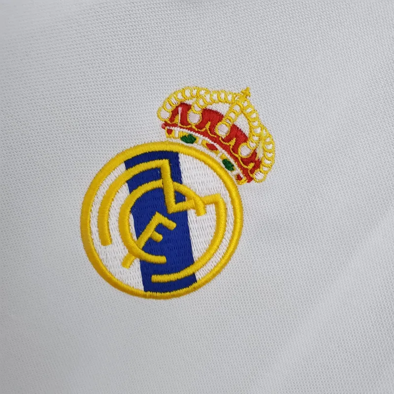 02/03 Real Madrid Retro Champions League HOME white soccer jersey