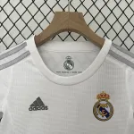 15/16 Real Madrid Retro home white kids kit