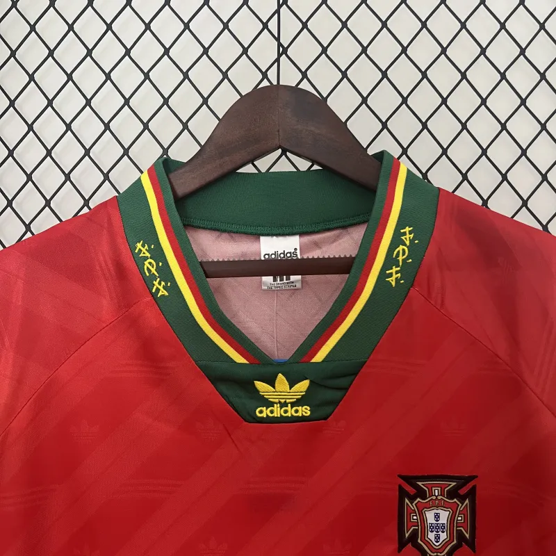 1992 Portugal Home Retro Soccer Jersey