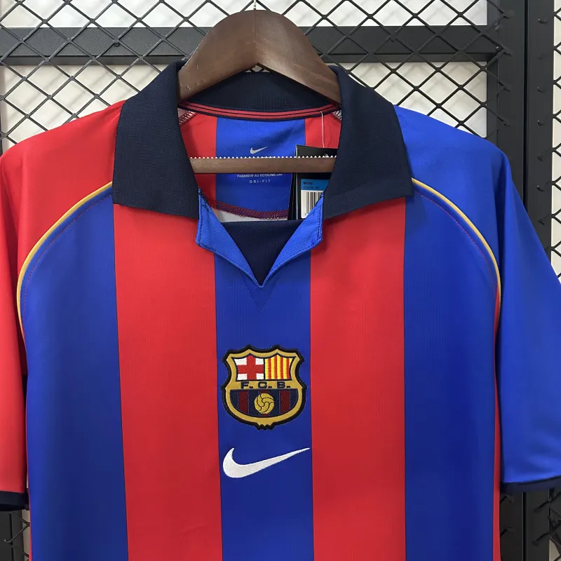 01/02 Barcelona Home Retro Soccer Jersey