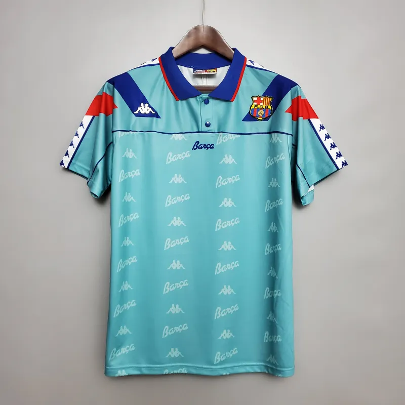 92/95 Barcelona Away Retro Soccer Jersey