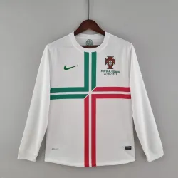 2012 Portugal Away Retro long sleeve Jersey - product photo 2012 Portugal Away Retro Langarm Herren Trikot, ikonischen grünen Front-Design.