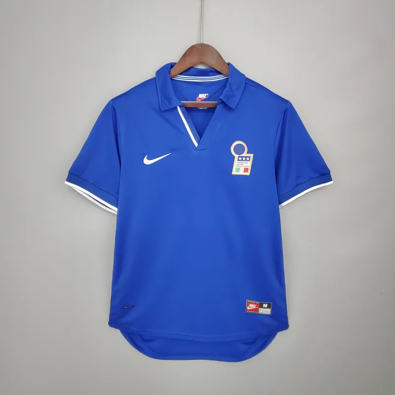 1998 World Cup Italy Home Retro Soccer Jersey