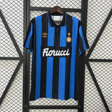 92/94 Inter Milan Retro terza maglia da calcio in trasferta blu