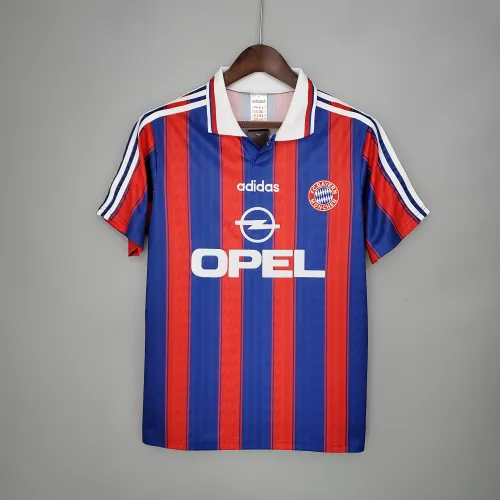 Camisola de futebol azul retro do Bayern de Munique 95/97