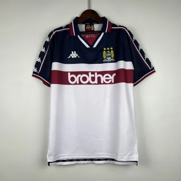 97-98 Manchester City Away Retro Soccer Jersey