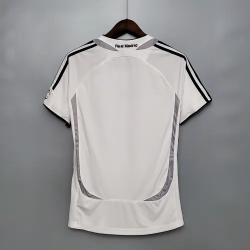 06/07 Real Madrid home Retro white soccer jersey