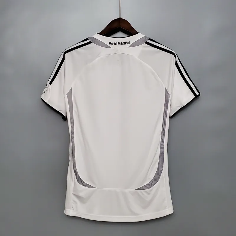 06/07 Real Madrid home Retro white soccer jersey