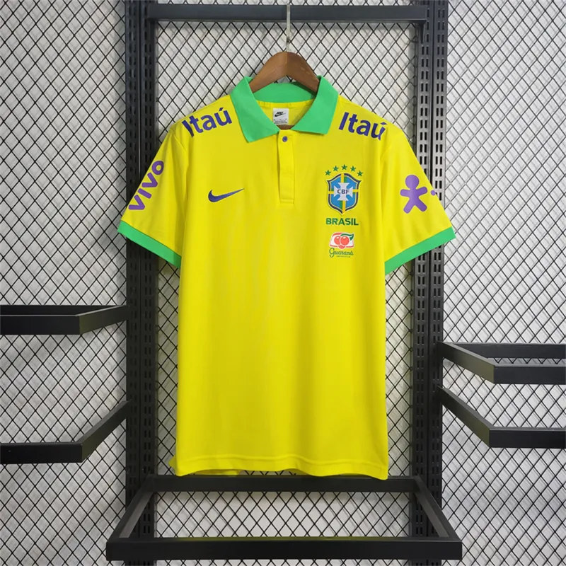2023 Brazil Yellow POLO Jersey