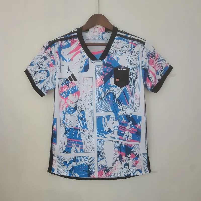 2022 World Cup Japan Anime White Soccer Jersey