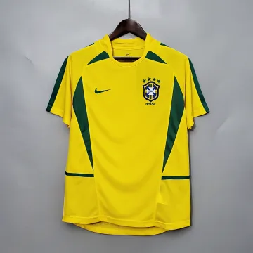 2002 World Cup Brazil home Retro Soccer Jersey