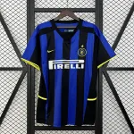02/03 Camisola de futebol azul do Inter de Milão Retro home 02/03 Inter Milan Retro home blue soccer jersey