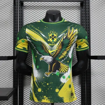 2024 Brazil Yellow And Green Special Player Version Jersey